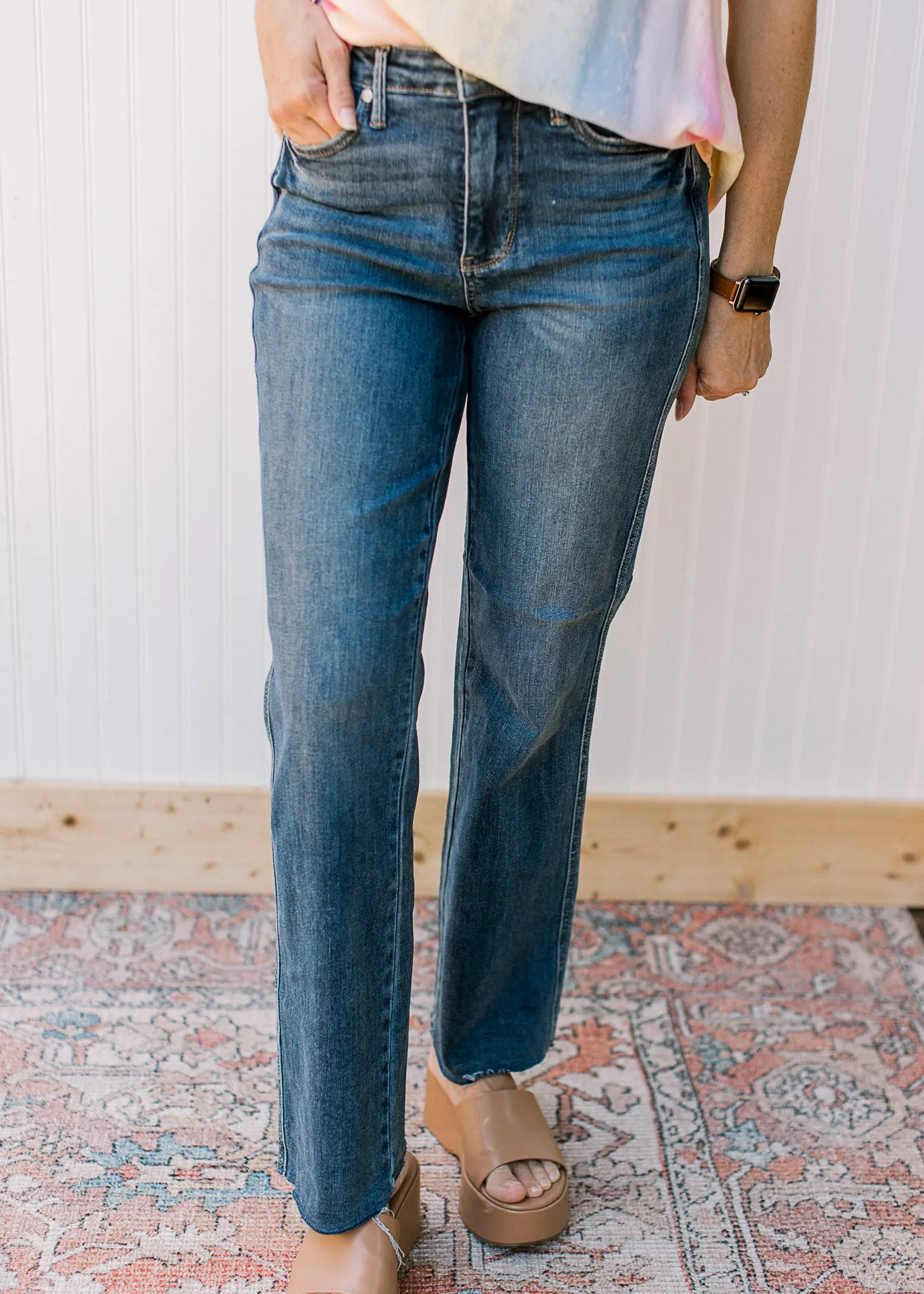 JUDY BLUE Tummy Control Vintage Straight Jean