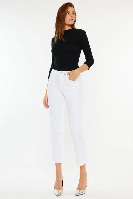 KanCan Sally High Rise Cropped Straight Leg Jeans FINAL SALE