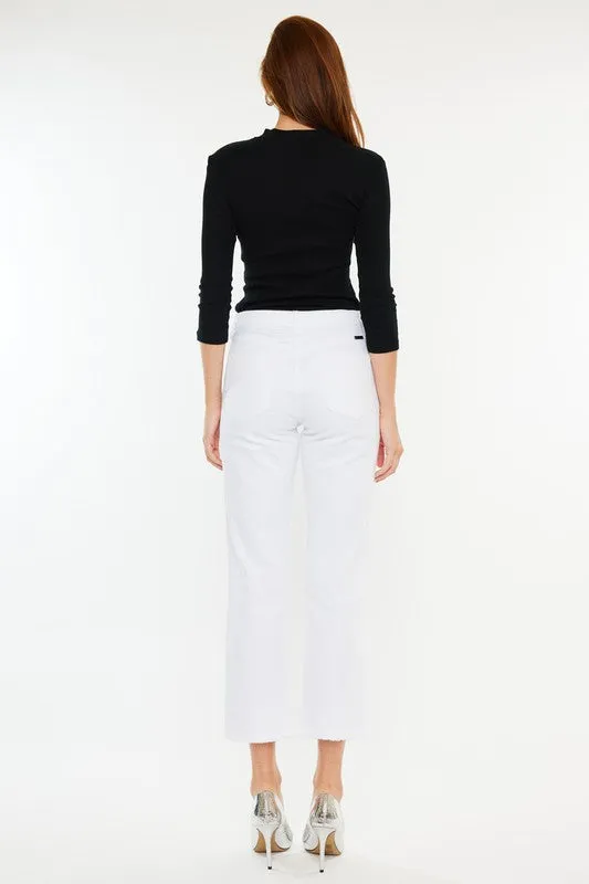 KanCan Sally High Rise Cropped Straight Leg Jeans FINAL SALE
