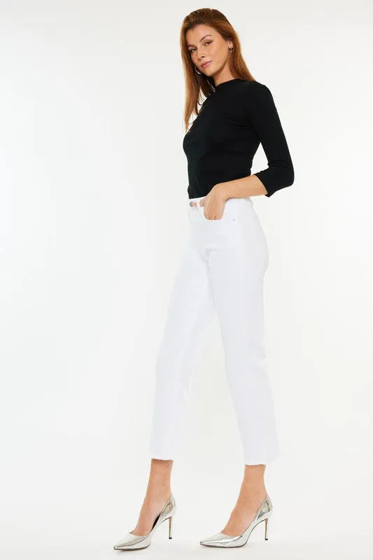 KanCan Sally High Rise Cropped Straight Leg Jeans FINAL SALE