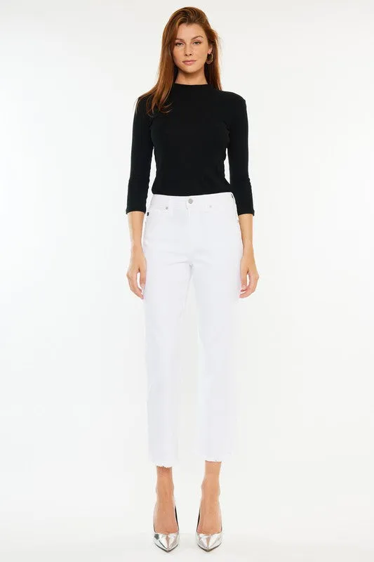 KanCan Sally High Rise Cropped Straight Leg Jeans FINAL SALE