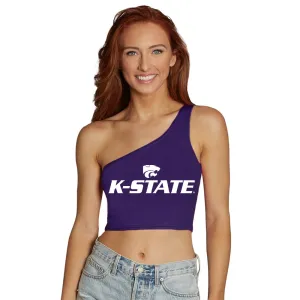 Kansas State Purple One Shoulder Top