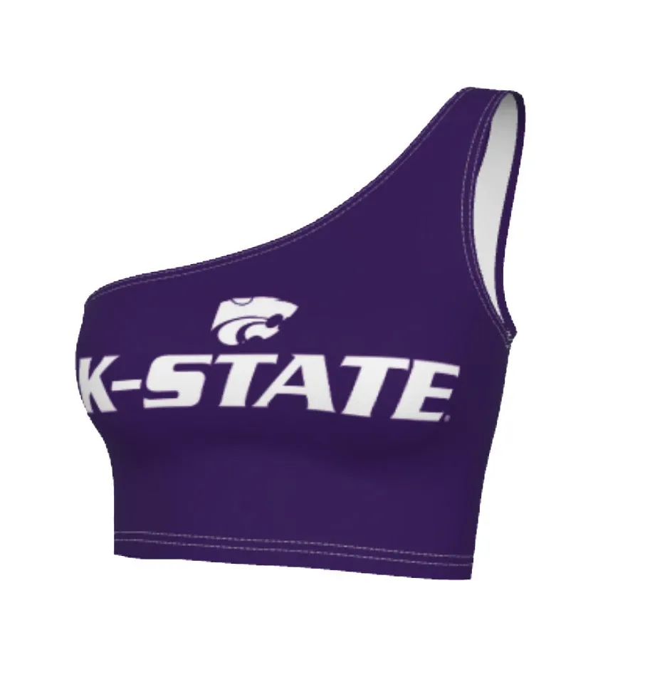 Kansas State Purple One Shoulder Top