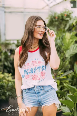 Kappa Kappa Gamma Vintage Sleeveless Founder's Day Ringer
