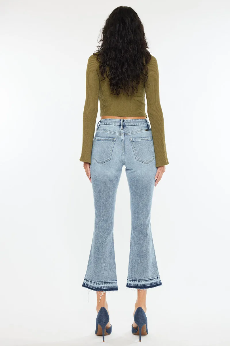 Kayla High Rise Cropped Flare