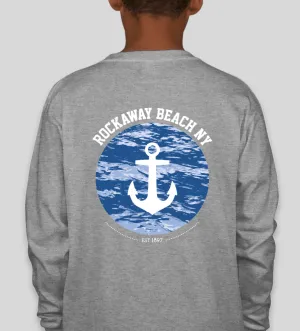 Kids EST 1897 Anchor Logo Long Sleeve Tee Grey