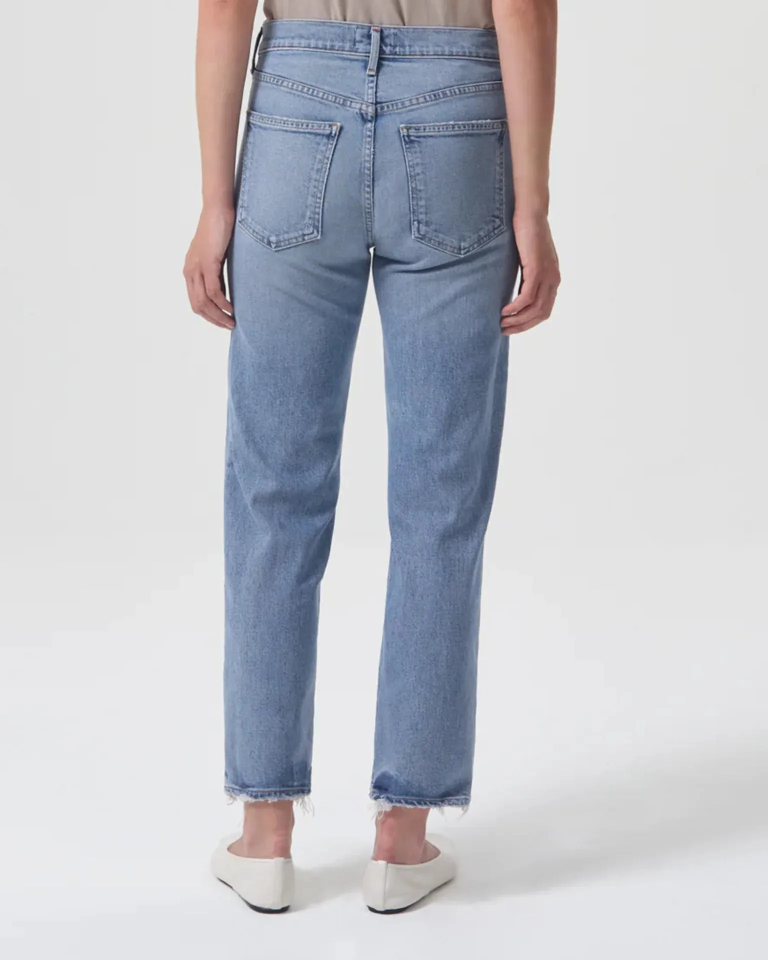 Kye Mid-Rise Stretch Straight-Leg Jeans in Foreseen