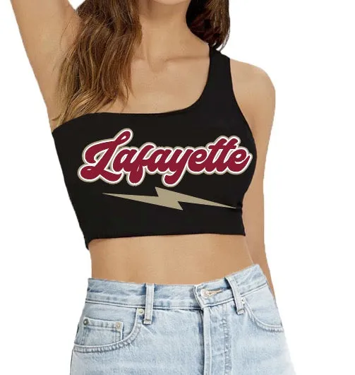 Lafayette College Lightning One Shoulder Top