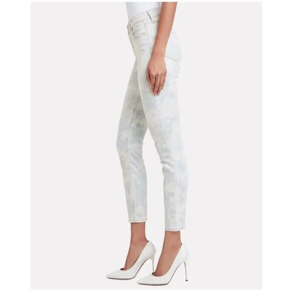 L'AGENCE Margot Tie-Dye High-Rise Skinny Jeans, Abyss NWOT