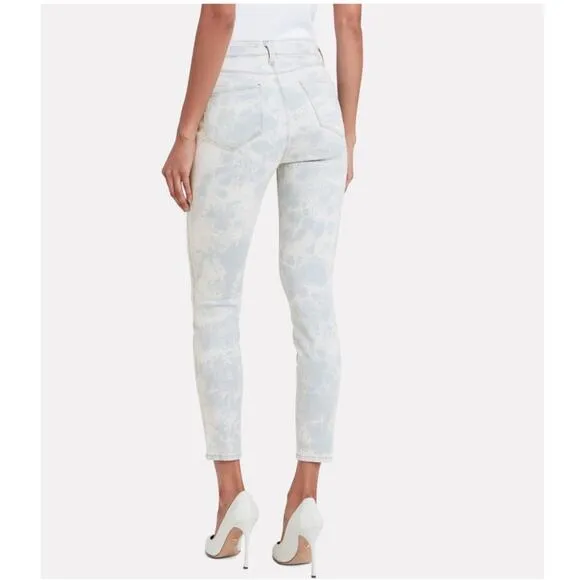 L'AGENCE Margot Tie-Dye High-Rise Skinny Jeans, Abyss NWOT