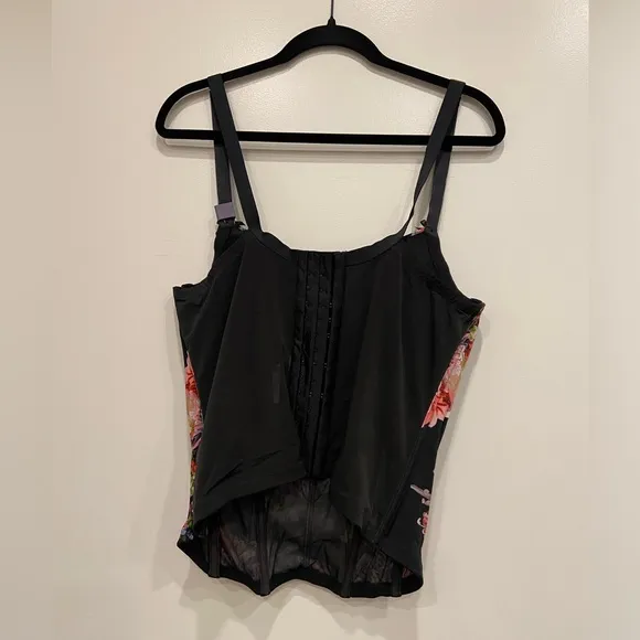 Lane Bryant Lace/Floral Print Corset - 42DD - NWT!