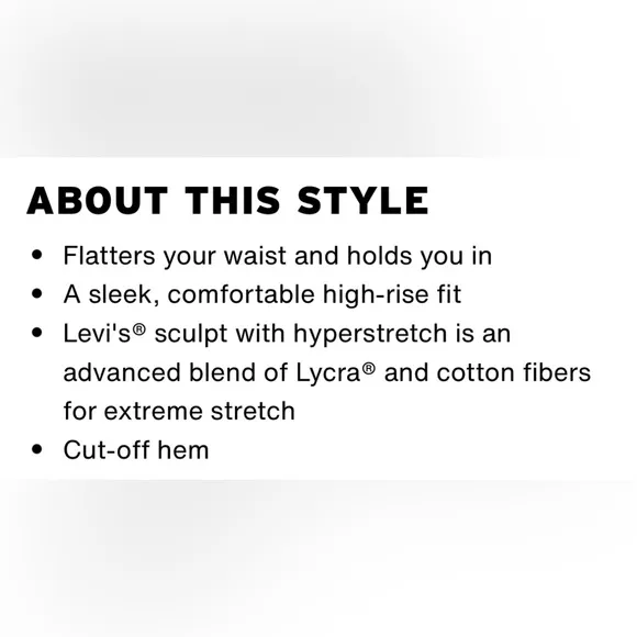 Levi’s 720 High Rise Skinny Jeans