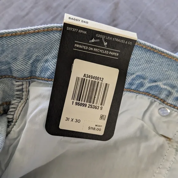 Levi's Baggy Dad Jeans in Light Sugar