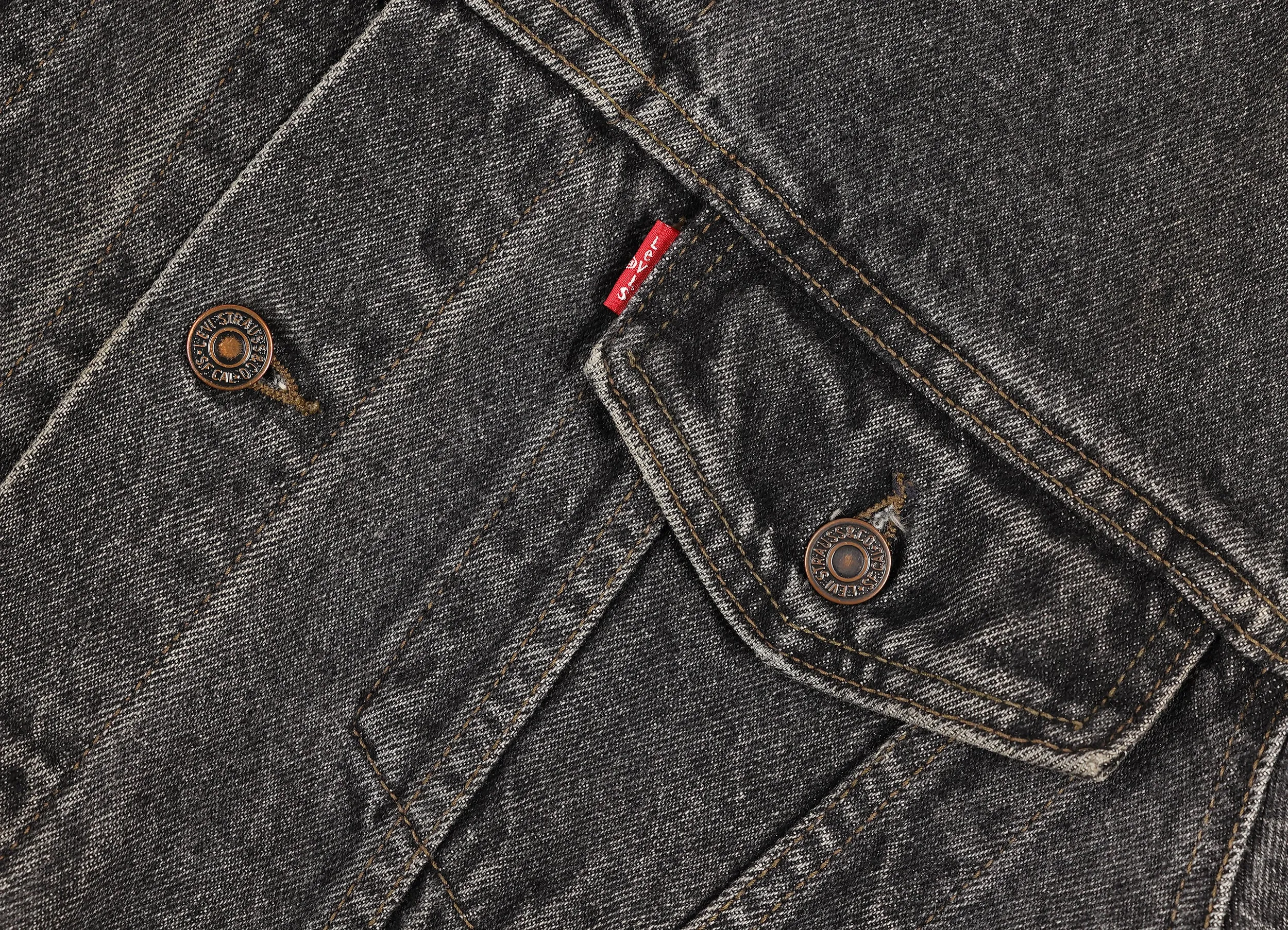 Levi's Denim Jacket - Grey - M