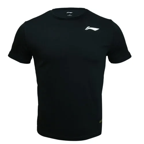 Li Ning Basic Logo Men T Shirt (Black) [CLEARANCE]