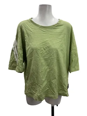Light Green Striped Ringer Top