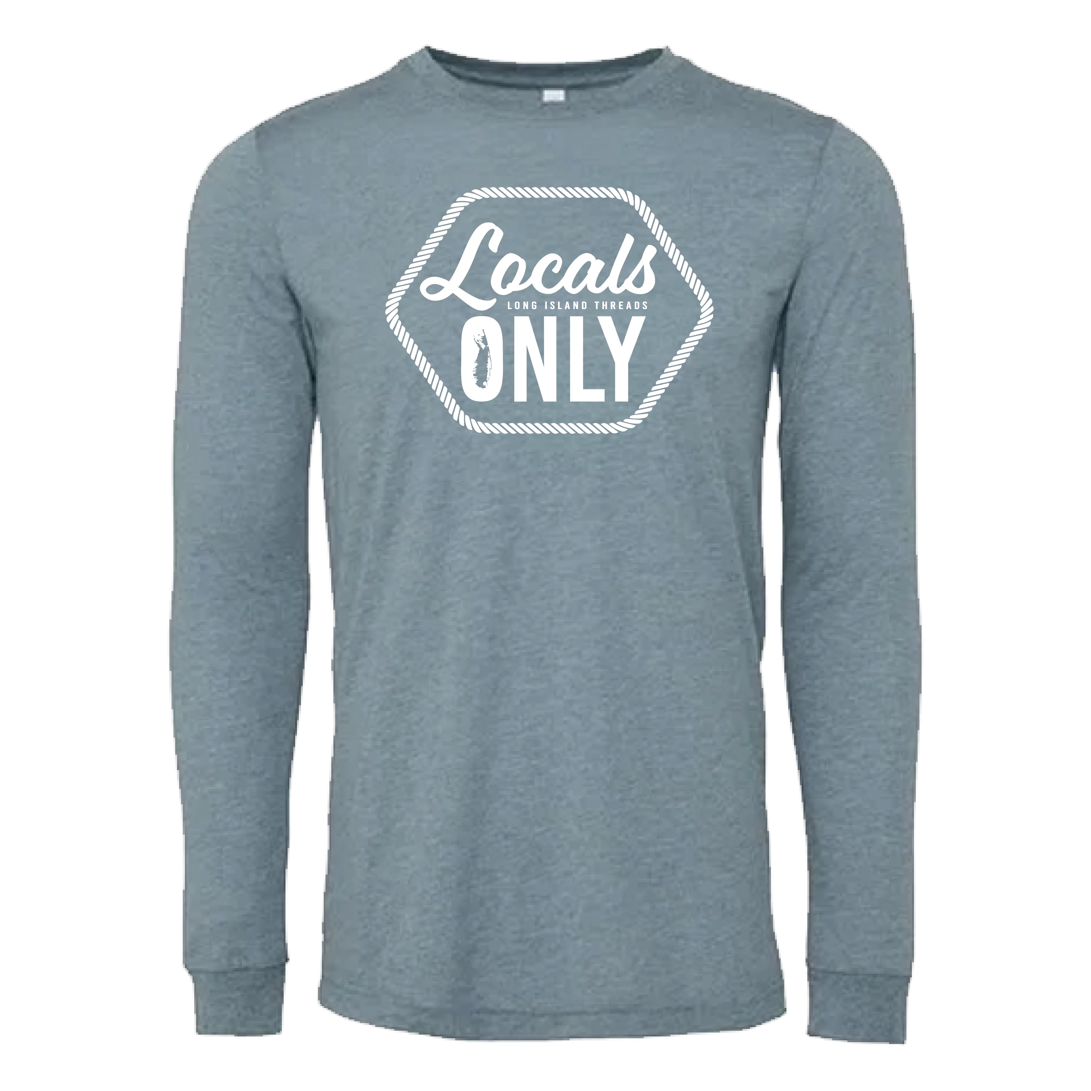 Long Island Local Long Sleeve T-Shirt (Denim Triblend)