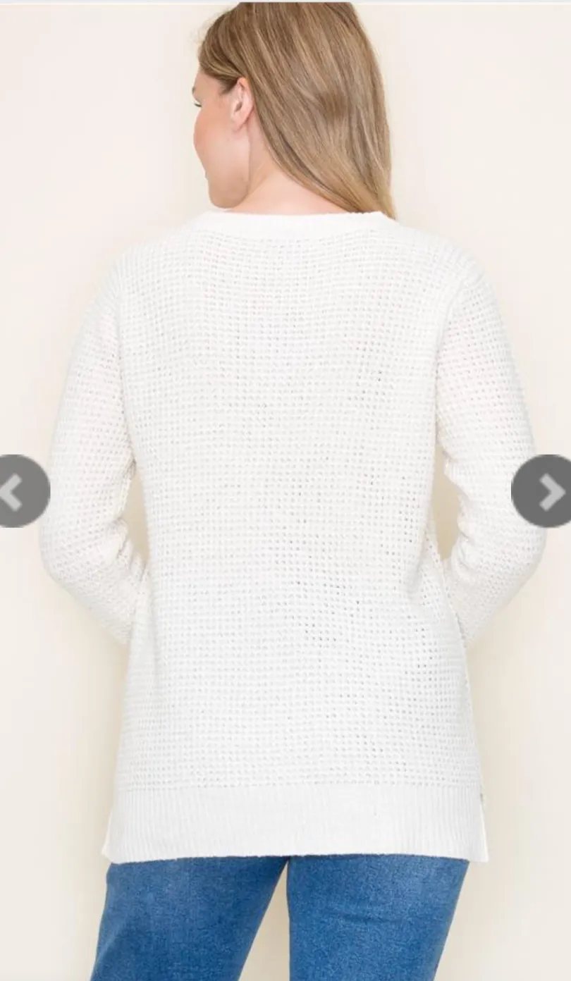 Longing For More Sweater-2 Colors Available