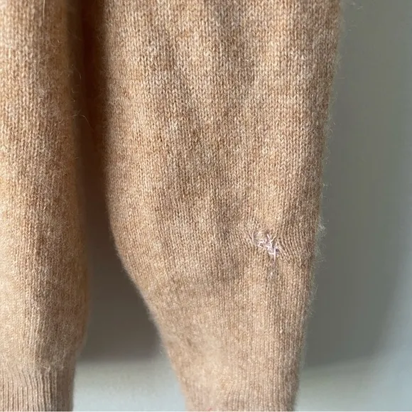 Lord &amp; Taylor Cashmere Pullover Crewneck Tan Sweater