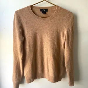 Lord &amp; Taylor Cashmere Pullover Crewneck Tan Sweater