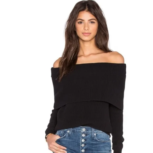 LOVERS   FRIENDS Off The Shoulder Sweater Top Sz: Large