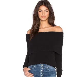 LOVERS   FRIENDS Off The Shoulder Sweater Top Sz: Large