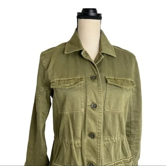 Lucky Brand Explorer Utility Olive Green 4 Flap Pocket Jackets Size XS