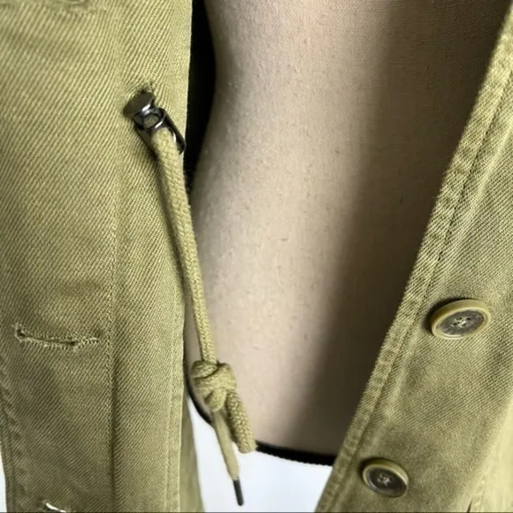 Lucky Brand Explorer Utility Olive Green 4 Flap Pocket Jackets Size XS