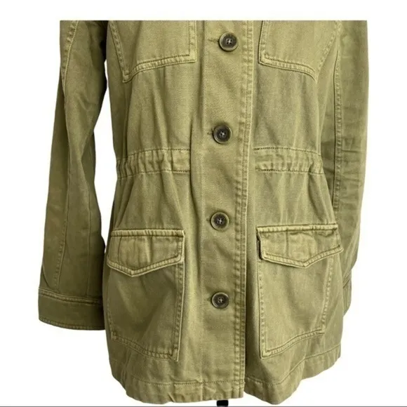 Lucky Brand Explorer Utility Olive Green 4 Flap Pocket Jackets Size XS