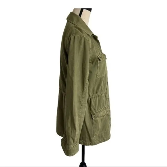 Lucky Brand Explorer Utility Olive Green 4 Flap Pocket Jackets Size XS