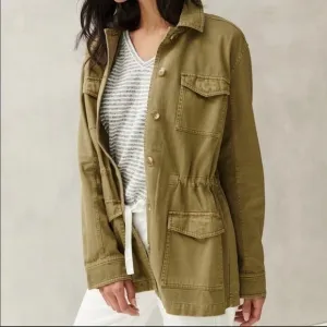 Lucky Brand Explorer Utility Olive Green 4 Flap Pocket Jackets Size XS