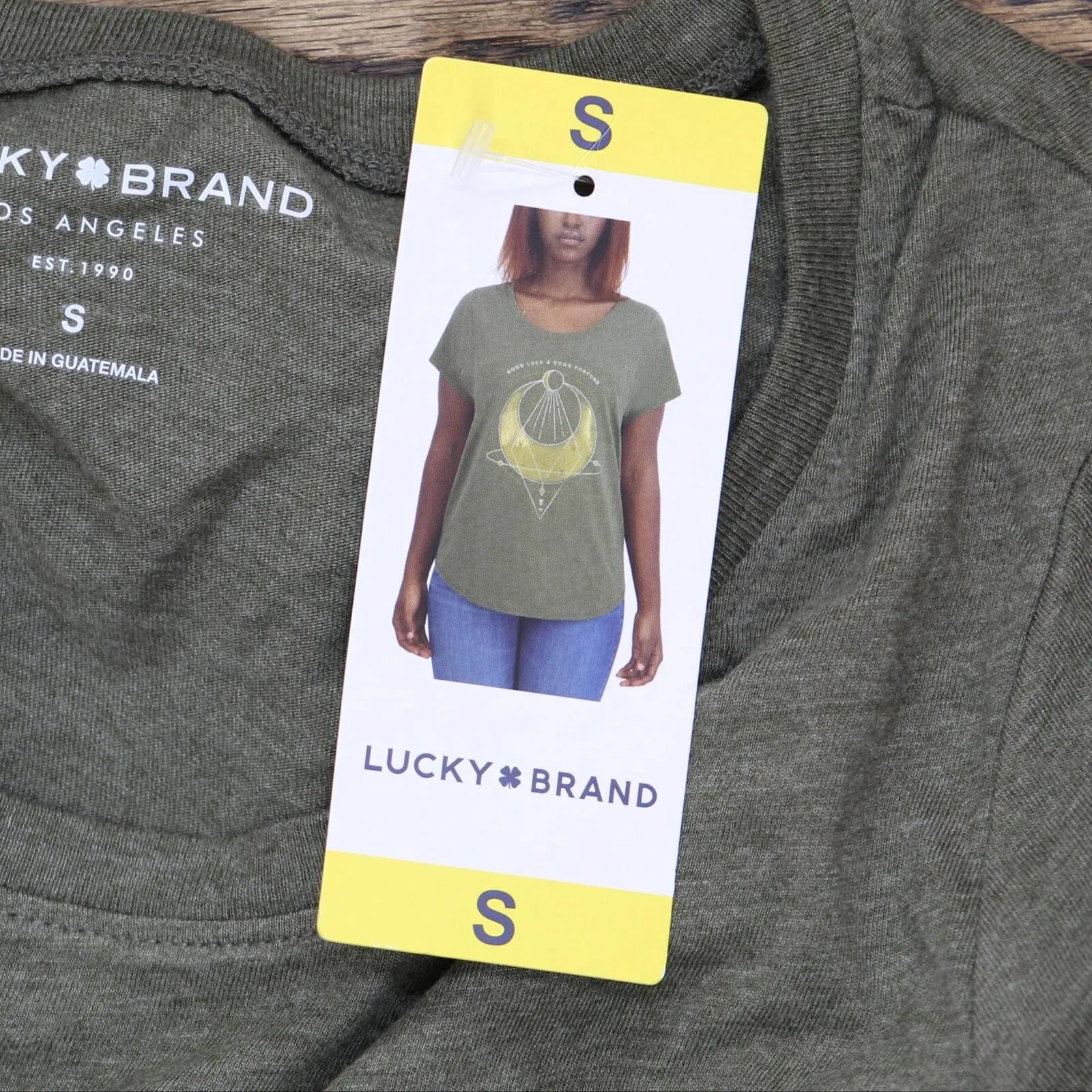 Lucky Brand Womens Short Sleeve Graphic T-Shirt Tee 1429297