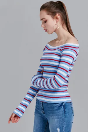 Lucy Ribbed Multistripe Top