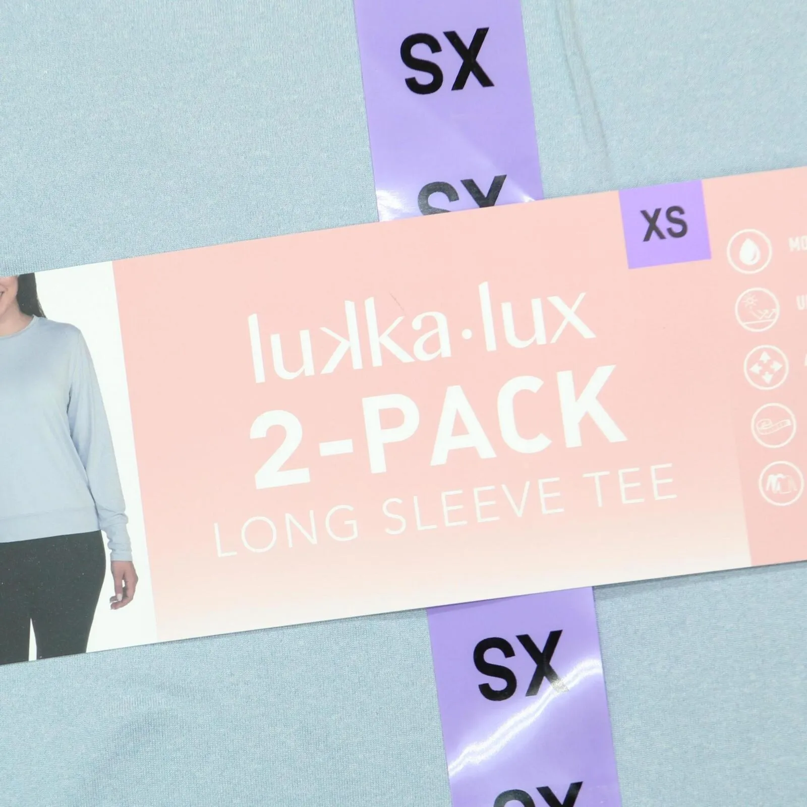 Lukka Lux Womens 2-Pack Long Sleeve T-Shirt Tee 1643761