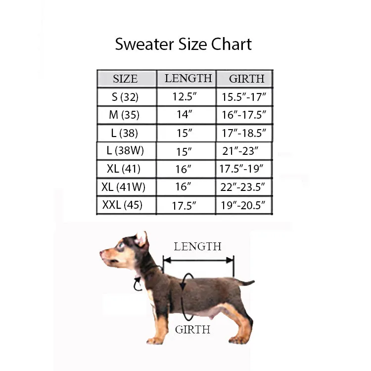 LUXE Cable Dog Sweater in Navy