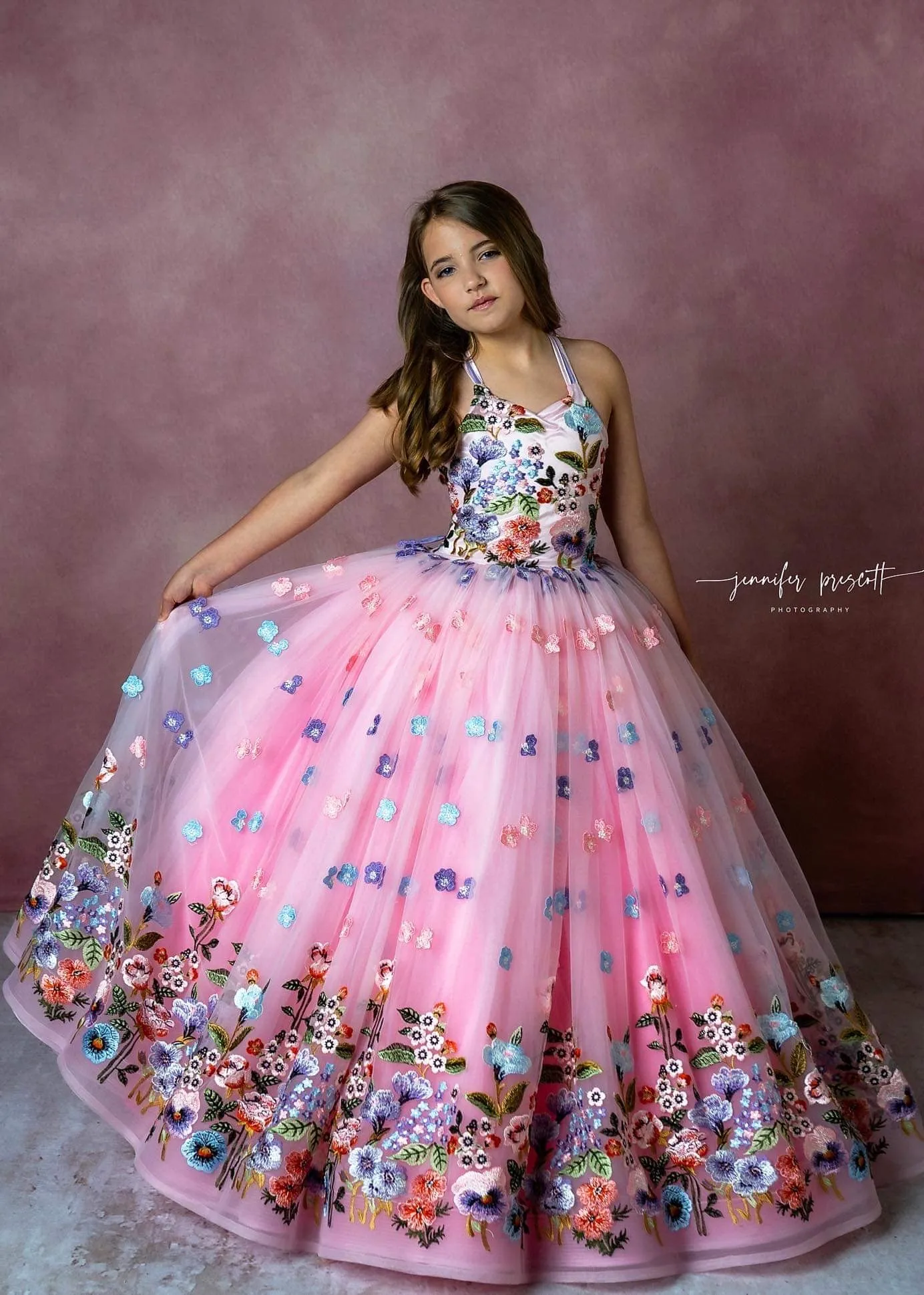 LuXee Couture Gown Rental~ Linda May Botanical Bliss