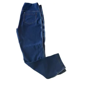 Lysse Women's Side Slit Blue Denim Straight Leg Jeans Size L