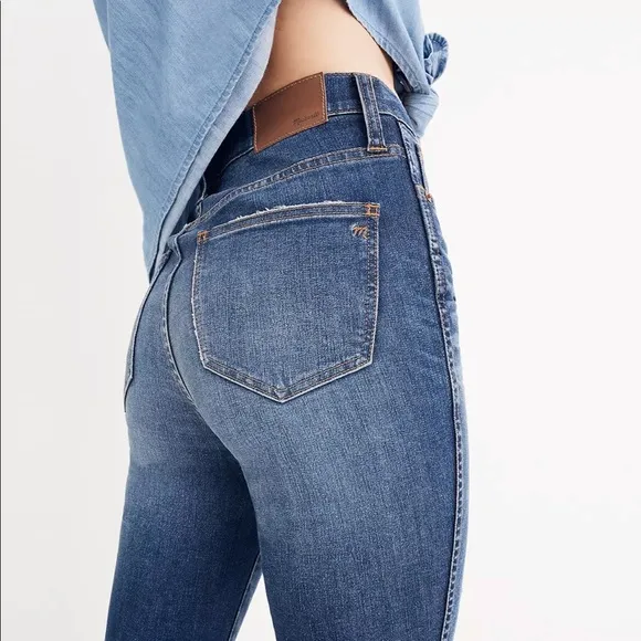 Madewell 10” High Rise Skinny Jeans:Drop Hem Edition