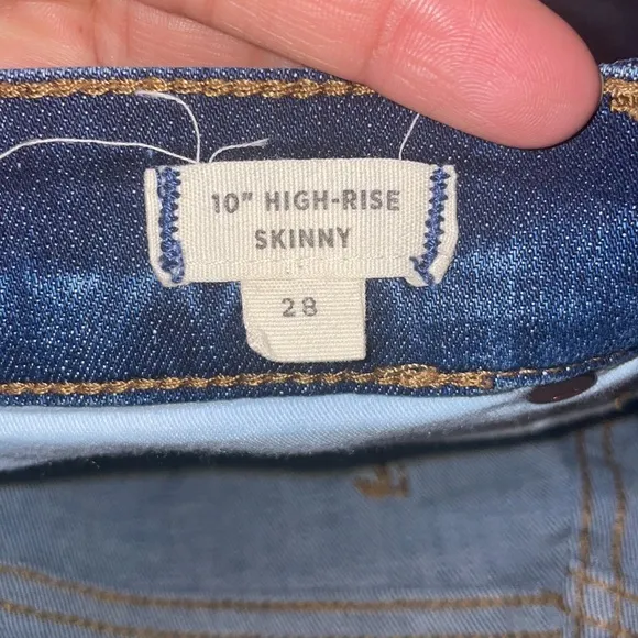 Madewell 10” High Rise Skinny Jeans:Drop Hem Edition