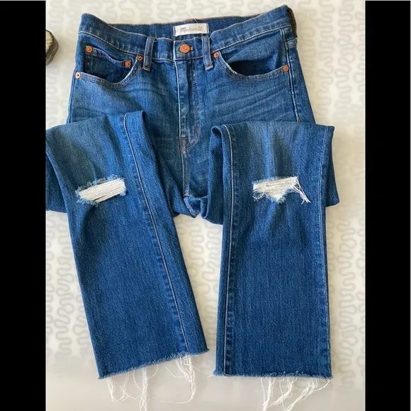 Madewell 10” High RiserDemi boot size 27 woman jeans