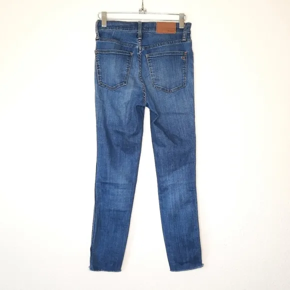Madewell 10&quot; High-Rise Skinny Crop Button-Front TENCE Jeans 24