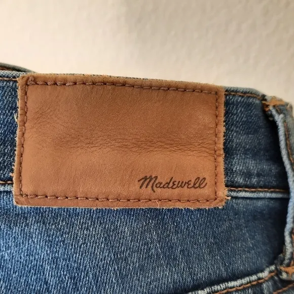 Madewell 10&quot; High-Rise Skinny Crop Button-Front TENCE Jeans 24