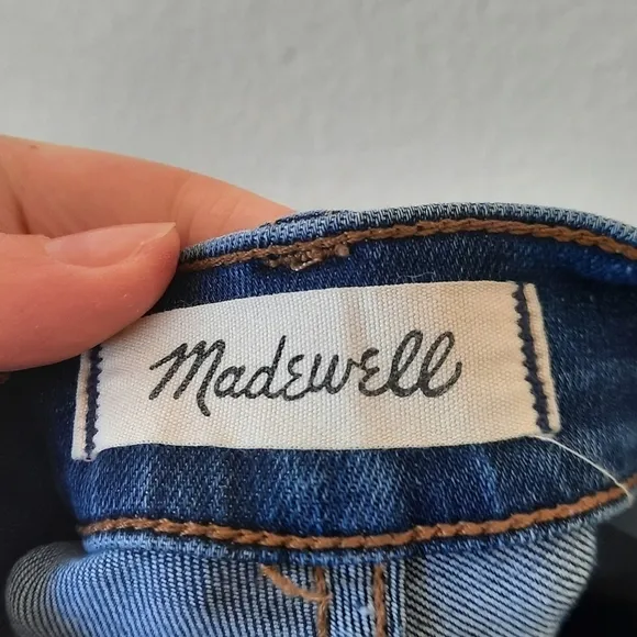 Madewell 10&quot; High-Rise Skinny Crop Button-Front TENCE Jeans 24