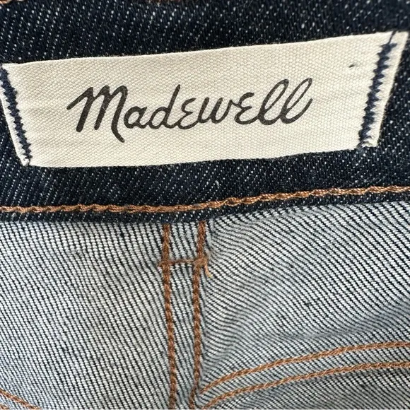 Madewell 11” High Rise Flare Jeans Durland Dark Wash DM6983 Size 25 petite