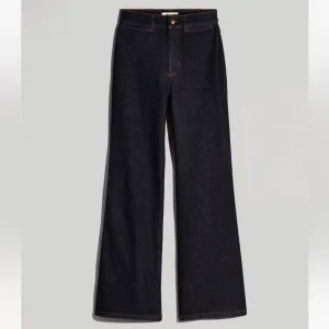 Madewell 11” High Rise Flare Jeans Durland Dark Wash DM6983 Size 25 petite
