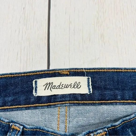Madewell 9” High Rise Skinny  Factory Destroyed Jeans Size 27