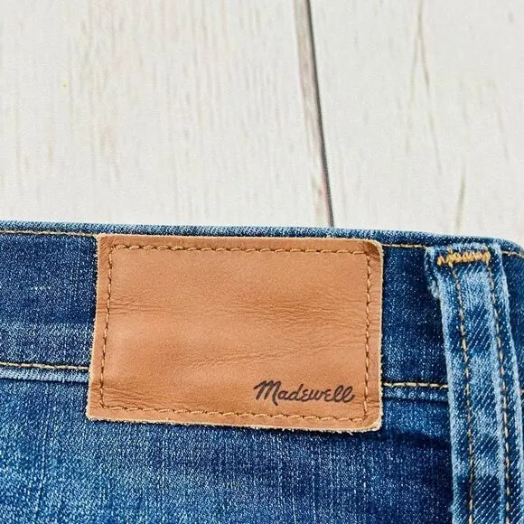 Madewell 9” High Rise Skinny  Factory Destroyed Jeans Size 27