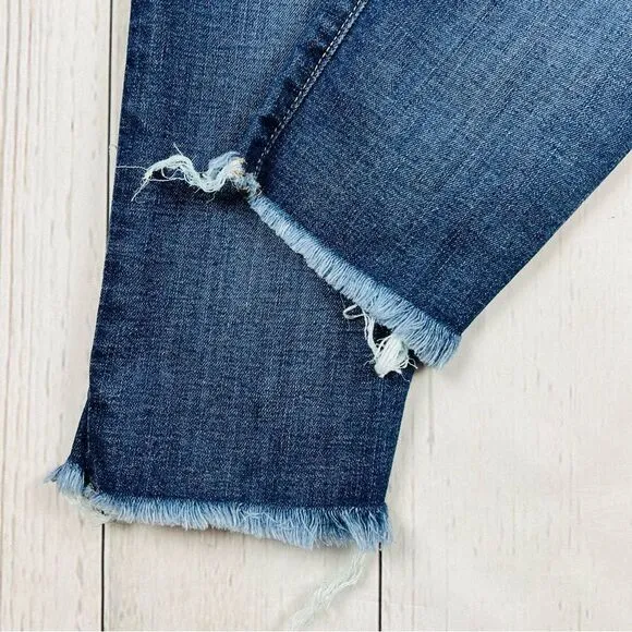 Madewell 9” High Rise Skinny  Factory Destroyed Jeans Size 27