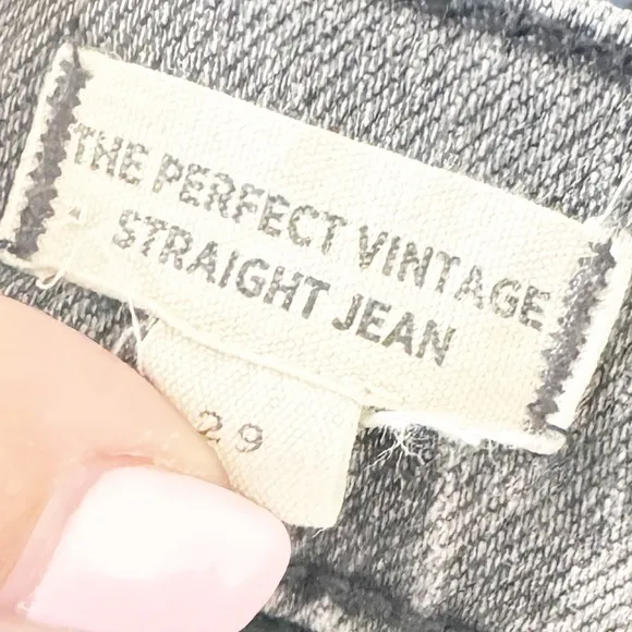 Madewell Black Perfect Vintage Straight Leg Jeans