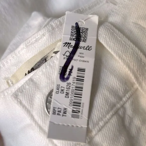 Madewell NWT Petite Perfect Vintage Straight Jeans Size 24P High Rise